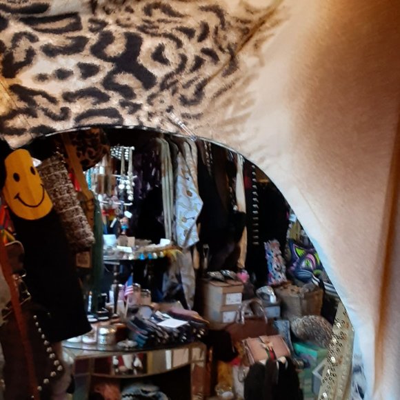 CLARA SUN WOO LEOPARD PRINT COOL PONCHO TOP - Picture 4 of 5